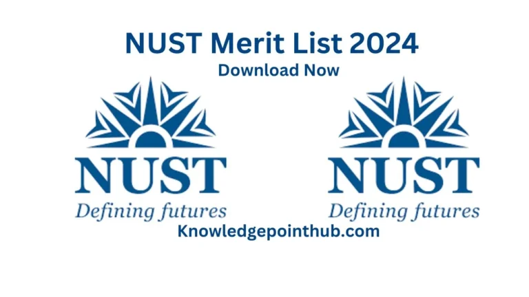 NUST Merit List 2024 NET Result Announced