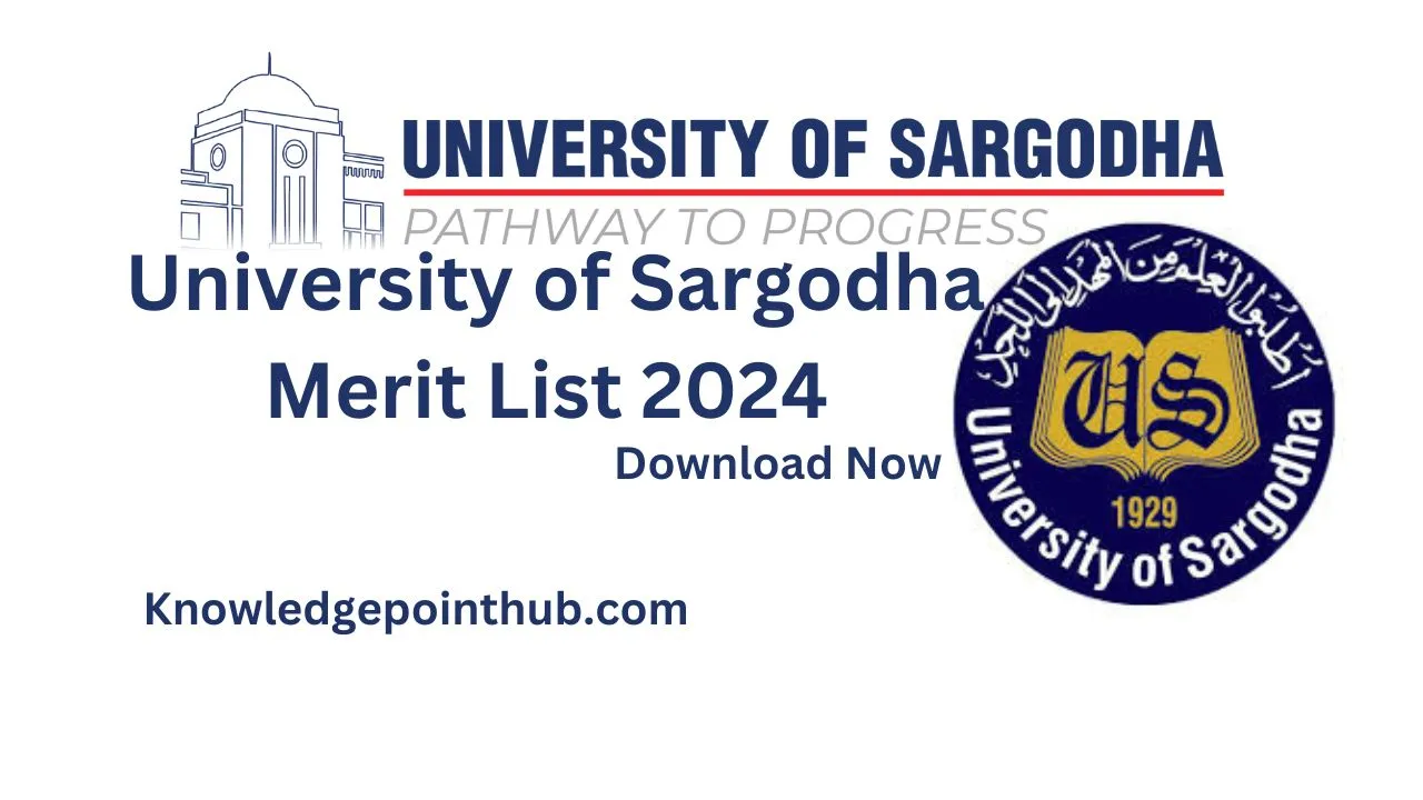 University of Sargodha Merit List 2024 BS and MS (Self Support)