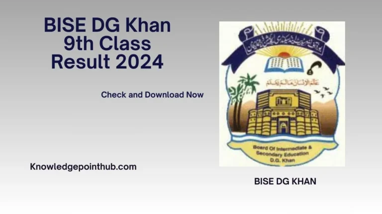 BISE DG Khan 9th Class Result 2024