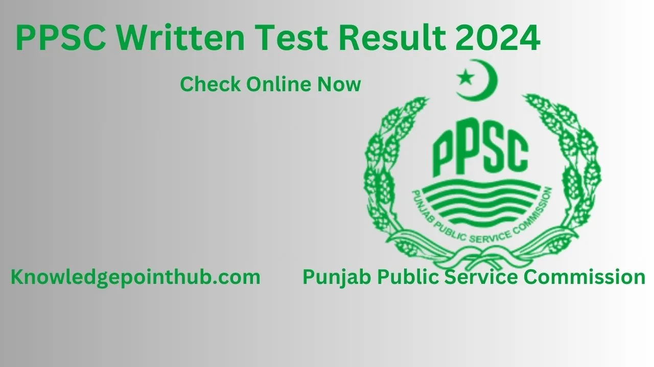 PPSC Written Test Result 2024