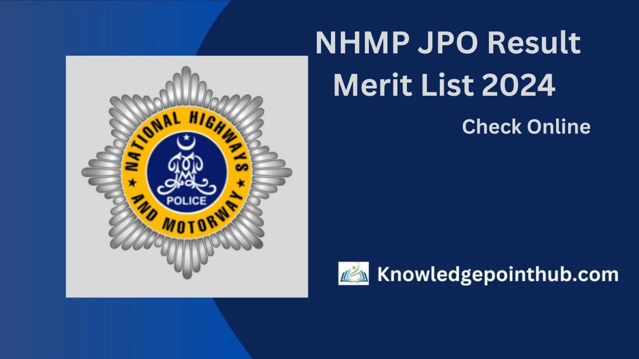 NHMP JPO Result 2024 Merit List Check Online