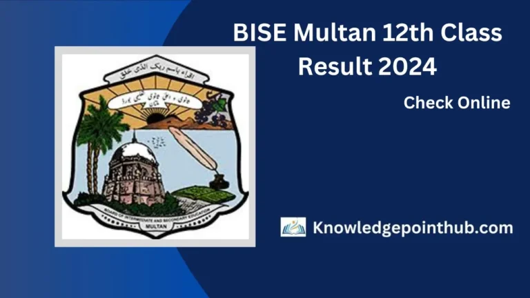 BISE Multan 12th Class Result 2024 Check by Roll No