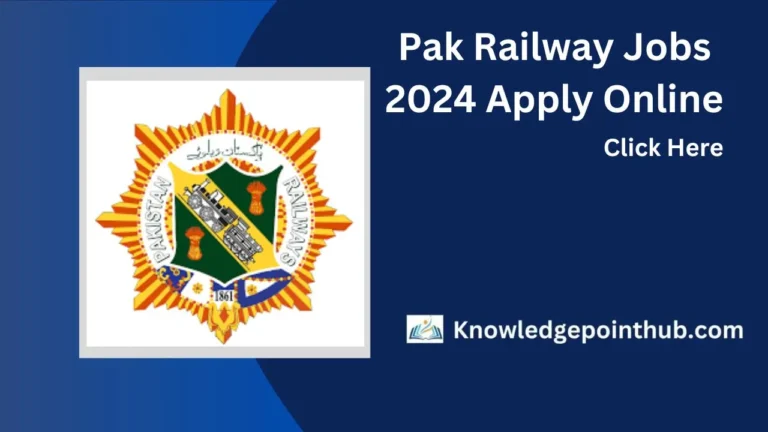 Pak Railway Jobs 2024 Apply Online