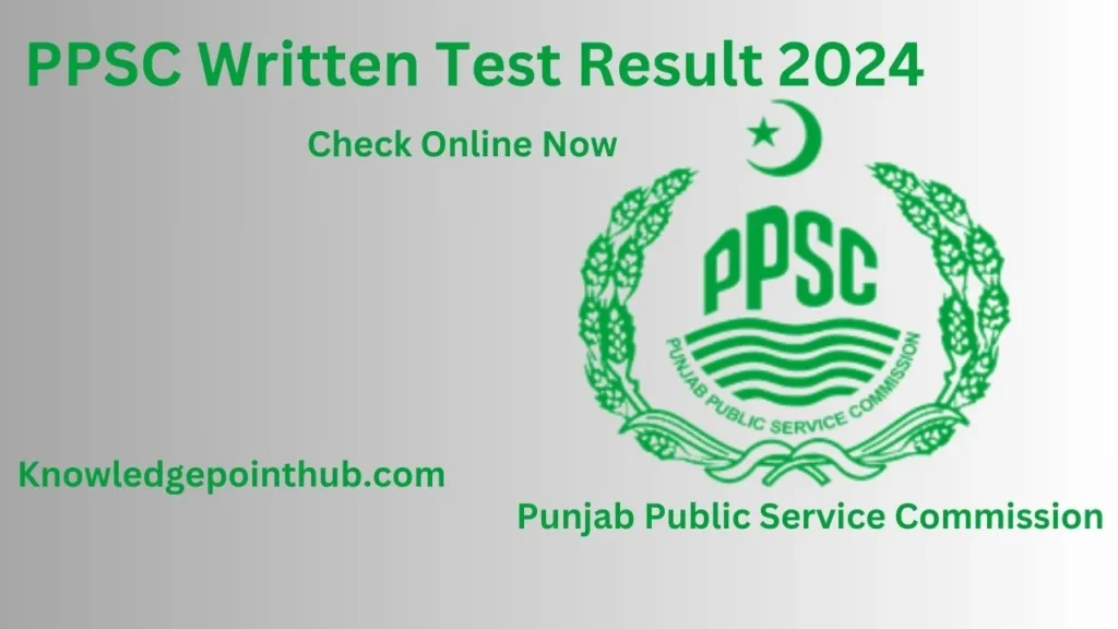 PPSC Written Test Result 2024