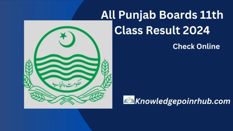 All Punjab Boards 11th Class Result 2024 Check Online