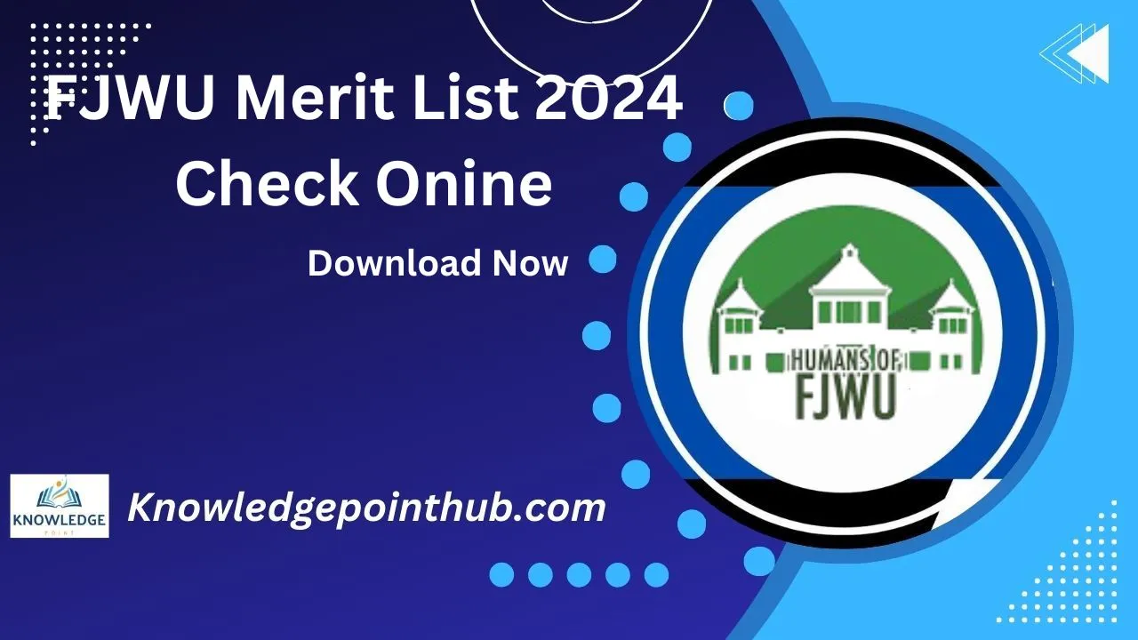 FJWU Merit List 2024 Check Online