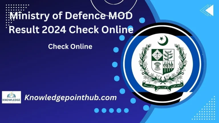 Ministry of Defence MOD Result 2024 Check Online