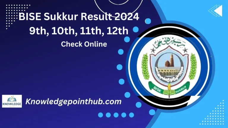 BISE Sukkur Result 2024 9th, 10th, 11th, 12th Check Online